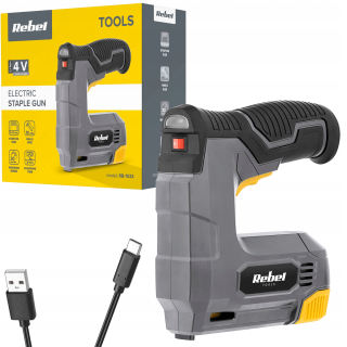 4V USB C Rebel akumulátorová zošívačka na čalúnenie